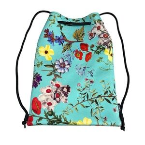 TRIANGL Neoprene Floral Drawstring Bag